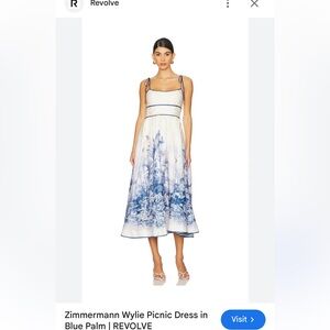 Zimmerman Wylie Blue and White Picnic Dress